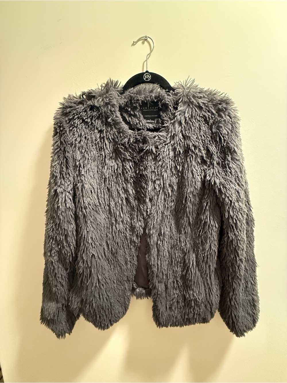 Faux Fur Jacket - Gray Women’s Coat